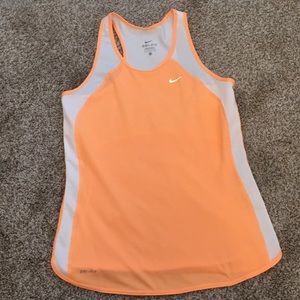 Nike workout tank neon orange